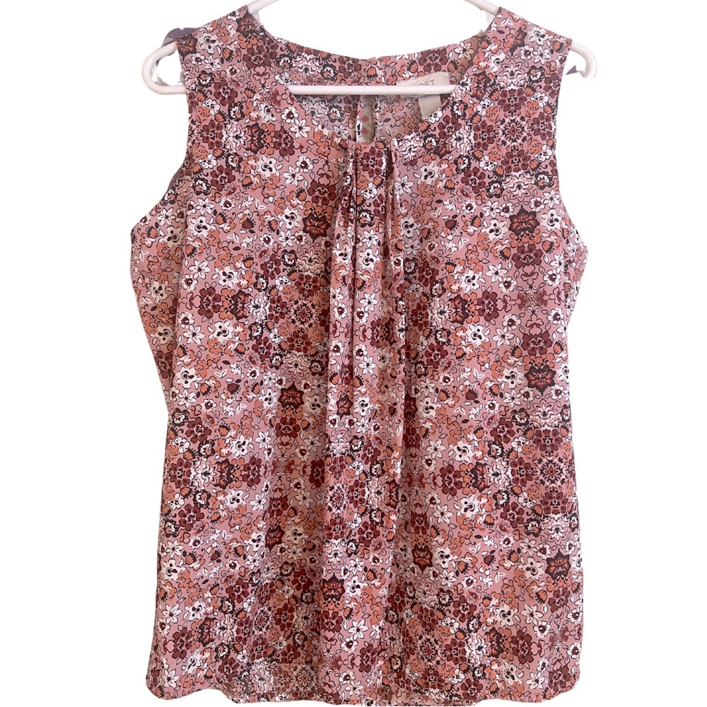 Ann Taylor Loft Floral Print Blouse Size M